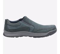 Hush Puppies Jasper Cuir Homme à Enfiler Mémoire Mousse Baskets Marine