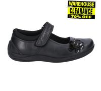 Hush Puppies Jessica Cuir Filles Écolières Noires