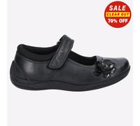 Hush Puppies Jessica Senior Cuir Formelle Robe Mode École Chaussures Noires