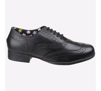 Hush Puppies Chaussures Kada Cuir Décontractées à Lacets Garçons Junior Noires