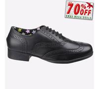 Hush Puppies Kada Fille Senior École Chaussure Femmes Richelieu Élégant Noir