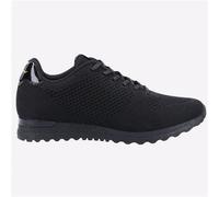 Hush Puppies Katrina Mémoire Mousse Femmes Décontracté Marche Baskets Noir