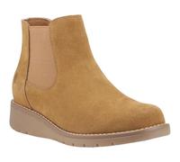 Hush Puppies Leonie Bottines Chelsea plates en daim pour femme, peau, 38 EU
