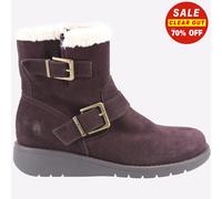 Hush Puppies Lexie Femmes Décontracté Mode Mémoire Mousse Bottes Daim Marron