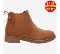 Hush Puppies Maddy MEMORY FOAM Bottes Chelsea En Cuir Pour Femmes Tan