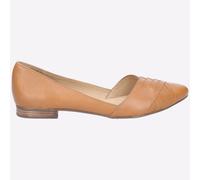 Hush Puppies Marley Ballerine Femmes Mémoire Mousse Chaussures Cuir Fauve