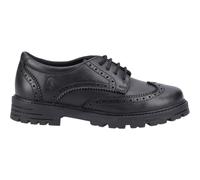 Hush Puppies Maxine Cuir Enfants Filles École Chaussures Noir