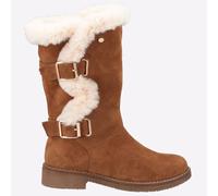 Hush Puppies Bottes Megan Femmes – mousse mémoire, résistantes à l'eau – fauve