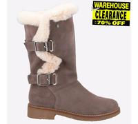 Hush Puppies Megan Femmes Mi Mémoire Mousse Eau Résistant Bottes Gris