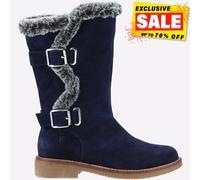 Hush Puppies Megan Femmes Mi Mémoire Mousse Eau Résistant Bottes Marine