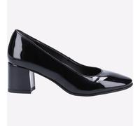 Hush Puppies Mémoire Mousse Femmes Smart Habillé Anna Escarpin Verni Noir