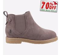 Hush Puppies Mini Malandain Junior Enfants Filles Daim Mode Décontracté Gris