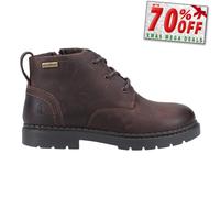 Hush Puppies Mini Presley Imperméable Junior Cuir Dentelle Bottines Borwn