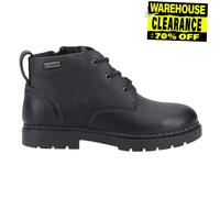 Hush Puppies Mini Presley Imperméable Junior Cuir Dentelle Bottines Noir