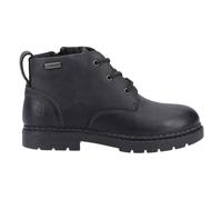 Hush Puppies Bottines Junior Mini Presley Cuir Imperméable Dentelle Noir