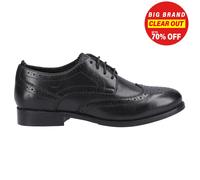 Hush Puppies Natalia Femmes Richelieu Cuir Smart Décontracté Mémoire Mousse Noir