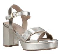 Hush Puppies Ophelia Sandales en cuir et daim pour femme Doré, doré, 38 EU