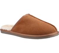 Hush Puppies - Pantoufles pour homme "Coady", daim FS9461 (41 EU) (Marron clair)