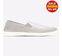 Hush Puppies Quotidien Femmes Slip On Cuir Chaussures De Ville Grises