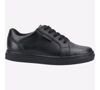 Hush Puppies Chaussures Sam – cuir, mousse mémoire, lacets – garçon junior noir