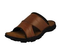 Hush Puppies Sandales décontractées Austin pour homme, Marron clair/cuir, 42 EU