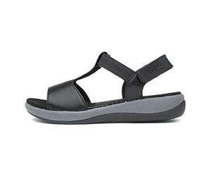 Hush Puppies Sandales Sylvie pour femme, Noir, 39 EU