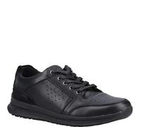 Hush Puppies - Sneakers pour hommes "Joseph", cuir FS9139 (47 EU) (noir clair)