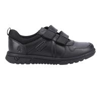Hush Puppies Spencer Cuir Enfant Garçons Chaussures Scolaires Noires