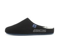 Hush Puppies The Good Slipper Chaussons pour homme en polyester RPET 90% recyclé Noir/bleu, Noir, 42 EU