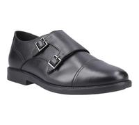 Hush Puppies Tim Monk Chaussures en cuir pour garçon Noir, Noir , 4 UK