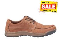 Hush Puppies Tucker Lacets En Cuir Mocassins En Mousse Mémoire Tan