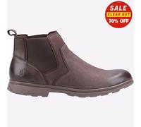 Hush Puppies Tyrone Cuir Mémoire Mousse Hommes à Enfiler Bottes Marron