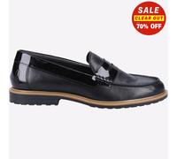 Hush Puppies Vérité Chaussure Femmes Filles Smart Habillé Mocassins Cuir Noir