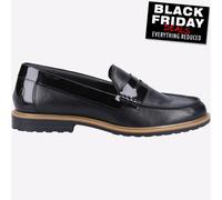 Hush Puppies Vérité Chaussure Femmes Filles Smart Habillé Mocassins Cuir Noir