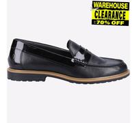 Hush Puppies Vérité Chaussure Femmes Filles Smart Habillé Mocassins Cuir Noir