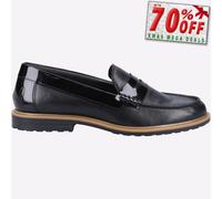 Hush Puppies Vérité Chaussure Femmes Filles Smart Habillé Mocassins Cuir Noir