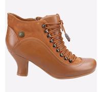Hush Puppies Vivianna Bottes De Mode En Cuir Pour Femmes À Talons Tan