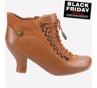 Hush Puppies Vivianna Bottes De Mode En Cuir Pour Femmes À Talons Tan