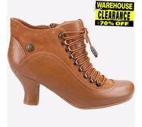 Hush Puppies Vivianna Bottes De Mode En Cuir Pour Femmes À Talons Tan