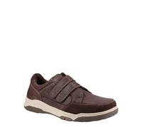 Hush Puppies Wide Fit Leather Twin Touch Fasten Shoe Fabian