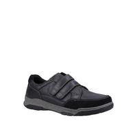 Hush Puppies Wide Fit Leather Twin Touch Fasten Shoe Fabian