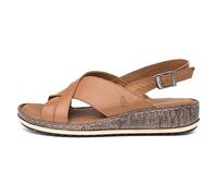 Hush Puppies Women's Elena Wedge Sandal, Marron, marron clair, 39