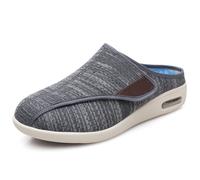 HUSHDML Chaussure de Diabétiques pour Hommes Femmes, Antidérapante Respirant Réglables Légers, Chaussures de Marche à Enfiler à Coussin d'air(C,48 EU)