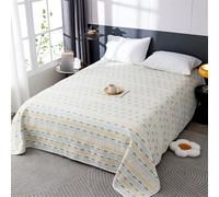 HUSHDML Couette Coton d'été Double Simple, Couette Jacquard, légère d'été matelassée Douce et Respirante, Edredon Toutes Les Saisons pour Lit, Lavable en Machine(D4,240x250cm)