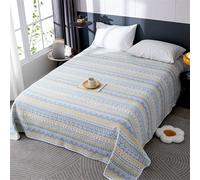HUSHDML Couette Coton d'été Double Simple, Couette Jacquard, légère d'été matelassée Douce et Respirante, Edredon Toutes Les Saisons pour Lit, Lavable en Machine(E5,80x130cm)