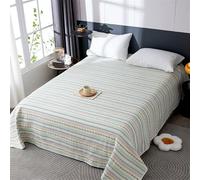 HUSHDML Couette Coton d'été Double Simple, Couette Jacquard, légère d'été matelassée Douce et Respirante, Edredon Toutes Les Saisons pour Lit, Lavable en Machine(B2,240x250cm)