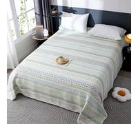 HUSHDML Couette Coton d'été Double Simple, Couette Jacquard, légère d'été matelassée Douce et Respirante, Edredon Toutes Les Saisons pour Lit, Lavable en Machine(F6,80x220cm)