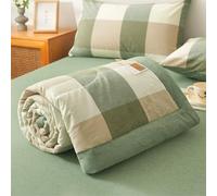 HUSHDML Couette d'été en Coton pour lit Double/Simple - Couette Fine utilisable sans Housse - Couette d'été légère et Douce(D4,200x230cm)