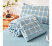 HUSHDML Couette d'été en Coton pour lit Double/Simple - Couette Fine utilisable sans Housse - Couette d'été légère et Douce(H8,200x230cm)