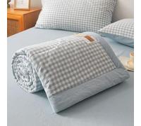 HUSHDML Couette d'été en Coton pour lit Double/Simple - Couette Fine utilisable sans Housse - Couette d'été légère et Douce(A1,200x230cm)